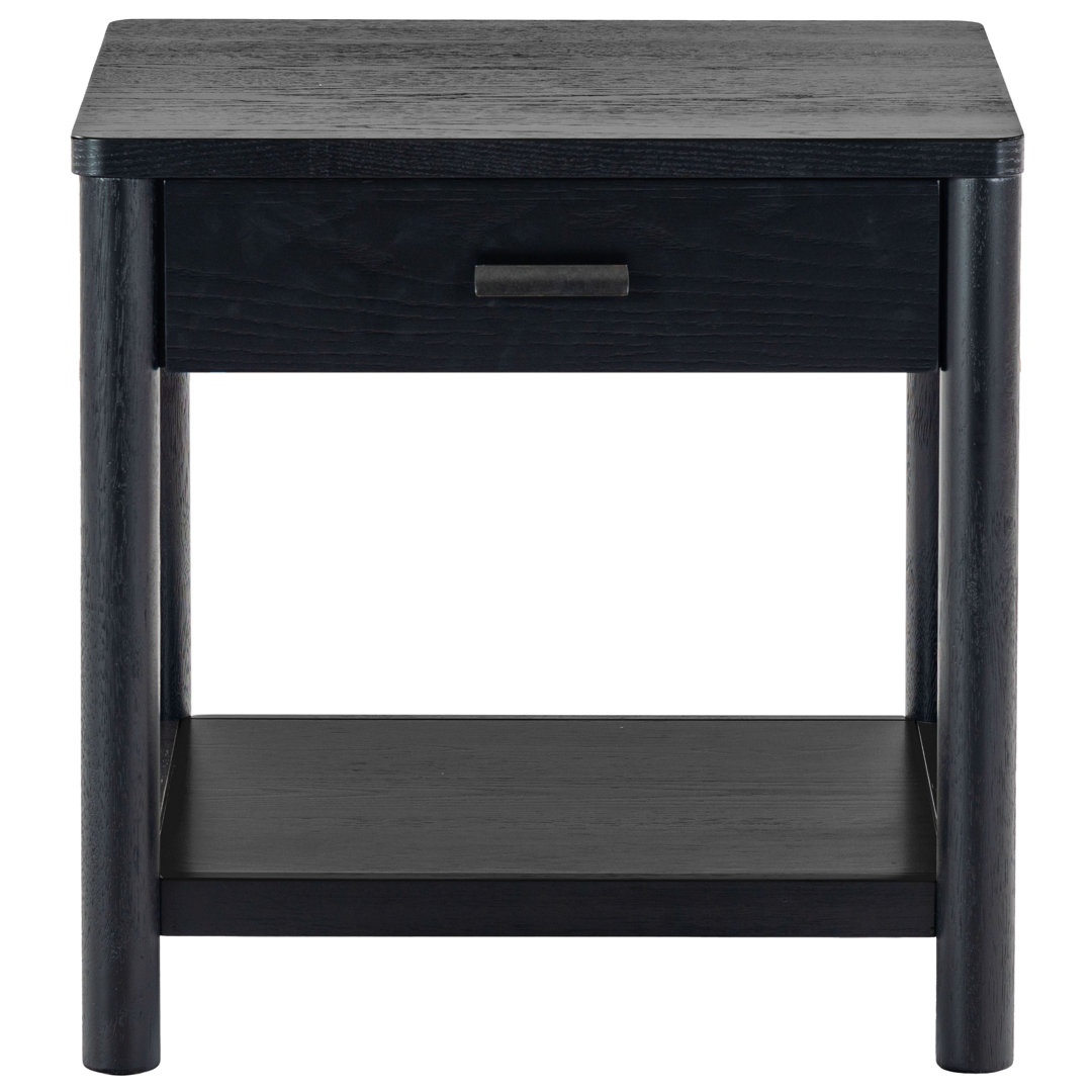 Kaplan Wood 1 Drawer End Table